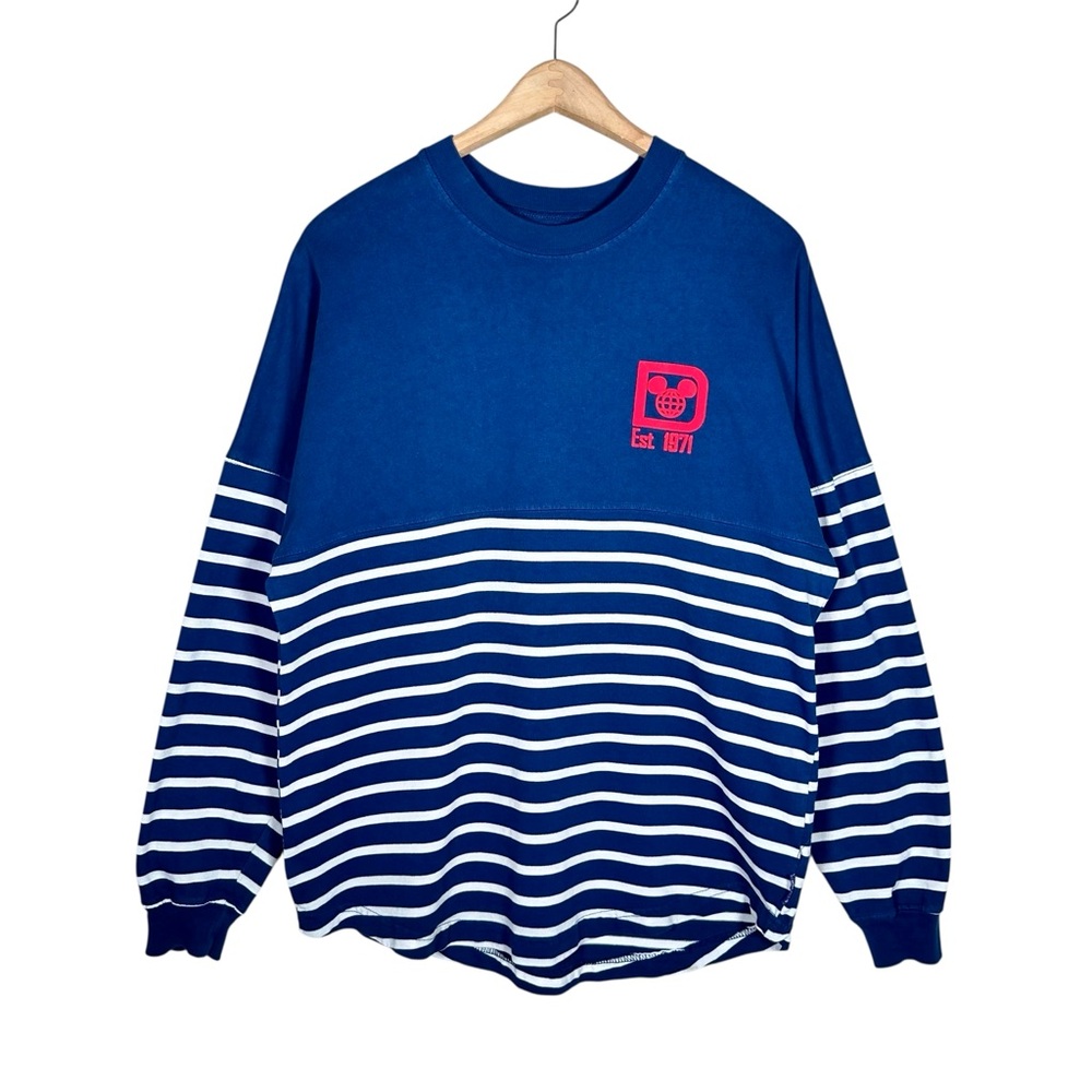 DISNEY PARKS Vintage Walt Disney World Collection Striped Long Sleeve Shirt - Picture 2 of 8